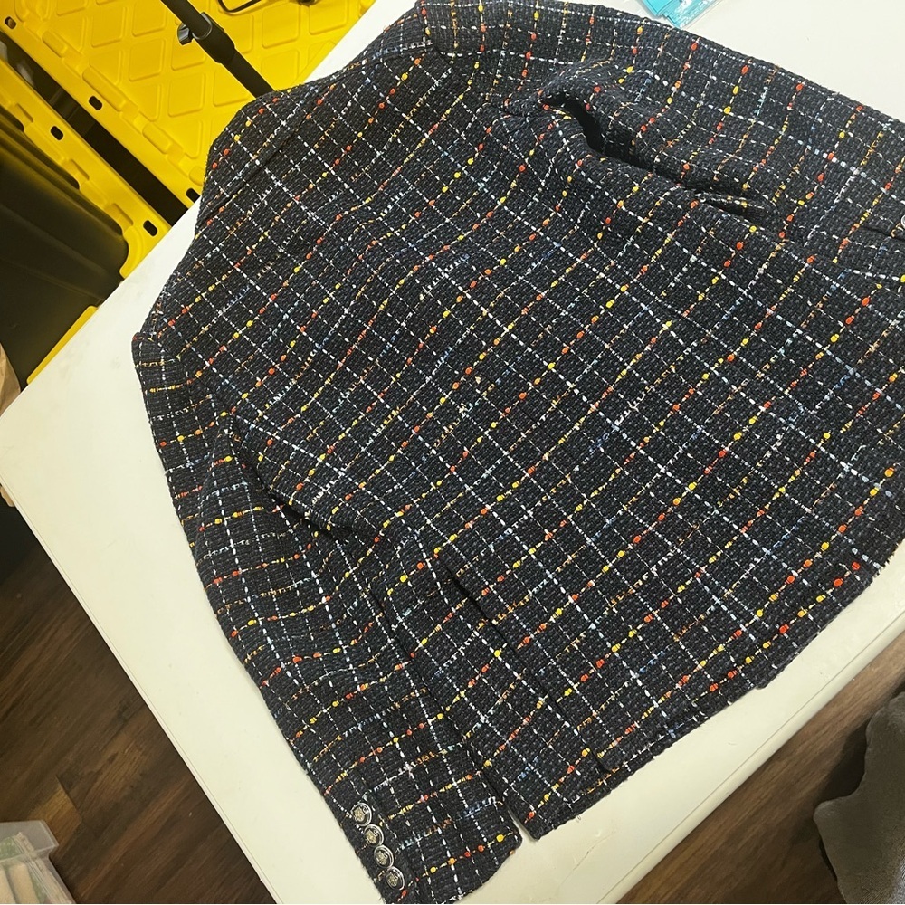 Veronica Beard Rumer Dickey Jacket Multicolor Tweed Blazer 0 *read description* - Picture 9 of 12
